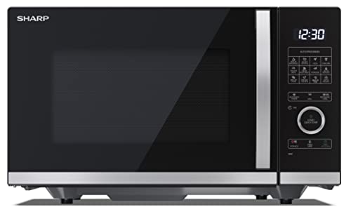 SHARP YC-QG234AE-B - Microondas con grill y tecnología Flatbed (Sin plato giratorio) 900W, 23L...