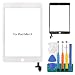 Screen Replacement for IPad Mini 3-SRJTEK Touch Screen Digitizer Glass A1599 A1600,Repair Parts with IC Chip Assembly Kits,Tempered Glass Included (White)