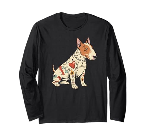 Perro tatuado No Master Funny Rebellious Pup Manga Larga