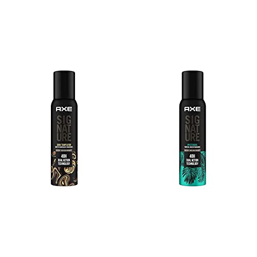 Image of AXE Signature Dark Temptation Body Perfume for Men, 154 ml And Signature Body Perfume, Mysterious, 154ml