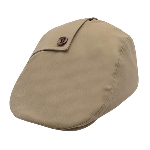 Image of ZLYC Men Cotton Flat Cap Summer Scally Ivy Gatsby Newsboy Beret Driver Cabbie Hunting Hat