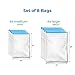 RoomierLife 8 Travel Space Saver Bags. Pack of 8 Bags, size Medium to Large. Roll-Up Compression Storage (No Vacuum Needed) & Packing Organizers. Perfect for Travel and Home Storage