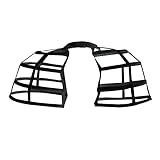 TNUEM Women's Victorian Elizabeth Cage Hoop Skirt Double Pannier Bustle Cage Underskirt Black