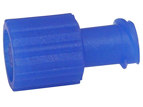 Kombistopfen Verschlußstopfen Fresenius Luer Lock Einmalspritzen Einwegspritzen(Farbe: blau,Menge: 100 Stück)