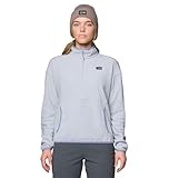 Mountain Hardwear Women's Microchill Half Zip, Glacial Heather, Large