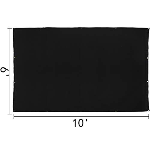 Image of VEVOR 6 x 10 Ft Welding Blanket Black Fiberglass Blanket Portable Fiberglass Fire Retardant Blanket Welding Mat Welding Fireproof Thermal Resistant Insulation With Carry Bag