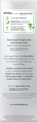 NIVEA MEN Anti-Age Hyaluron - Crema per occhi rassodante contro rughe e occhiaie, idratante per gli occhi con acido ialuronico (15 ml) - 6
