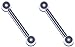 2x 12 Gauge 12g 316L Surgical Stainless Steel Straight Barbell Tongue Nipple Body Piercing Ring Earring Jewelry 1/4 5/16 3/8 7/16 1/2 9/16 5/8 3/4 7/8 Pair Set of 2