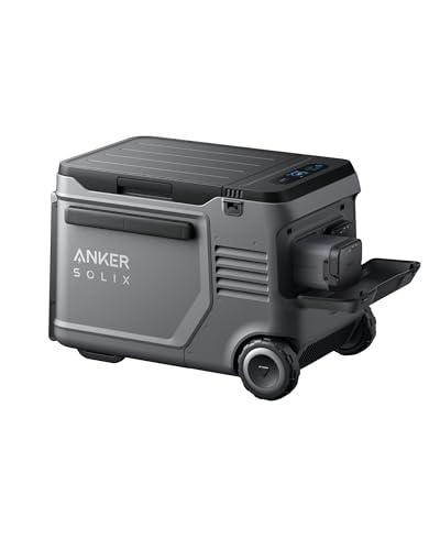 Anker SOLIX EverFrost 2 40L Car Fridge & Cooler Box, Powered Cooler with 288Wh Battery, Powered by AC/DC or Solar, For Camping, Travel, and Fishing, -20℃ to 20℃ (Only 1 Battery Included)