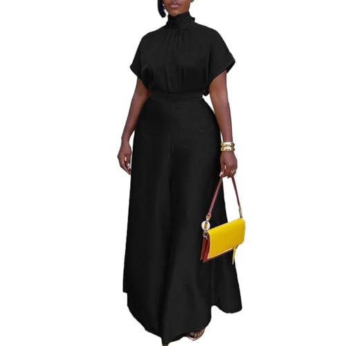 Seltaon Womens Summer 2 Piece Outfits Satin Short Sleeve Tops