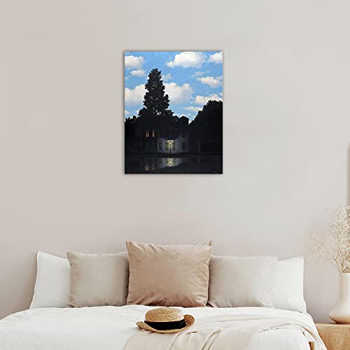 Cadre vide ? Toile Magritte Empire Of Light 40x50cm, la solution déco salon