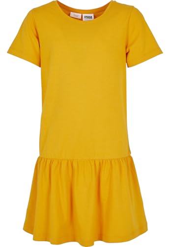 Urban Classics Kinder Kleid Girls Valance Tee Dress, Sommer Volantkleid für Mädchen, Kurzarm, erhältlich in vielen Farben, Größen 110/116-158/164