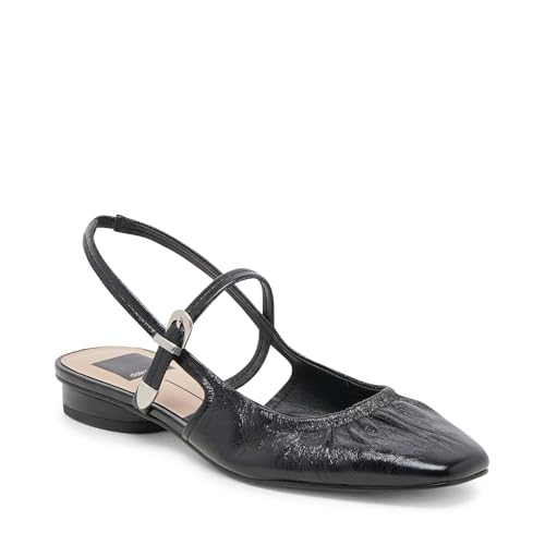 Dolce Vita Women's Rianne Flat, Midnight Crinkle Patent, 6.5 by Dolce Vita - Used condition - Image 6