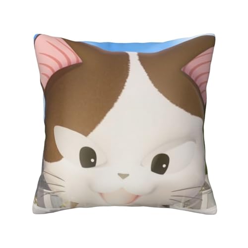 こねこのチー (4) ッションカバー 抱き枕カバー 装飾枕カバー 座布団カバー グッズ ギフト アニメグッズ 着脱簡単 洗える ソファ背当て 両面プリント かわいい おしゃれ 車やソファー 40x40cm