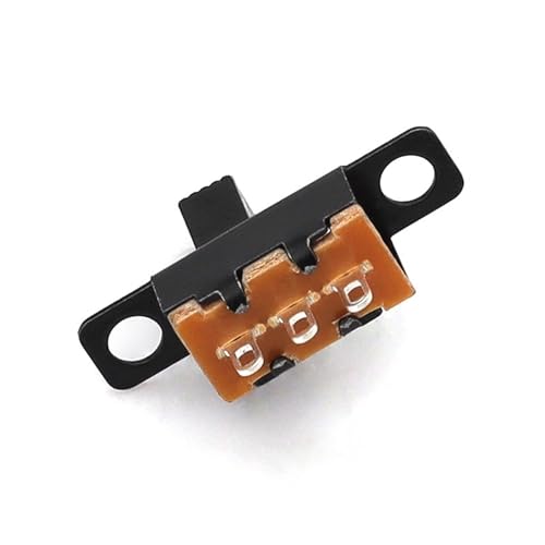 Interrupteur à glissière SPDT SS12F15 noir 50V 0.5A mini taille 5mm pour circuit