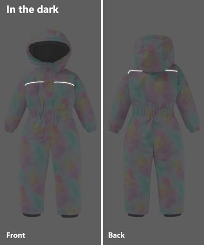 Image of Hiheart Boys Girls One Piece Snowsuit Waterproof Ski Snowboard Coverall