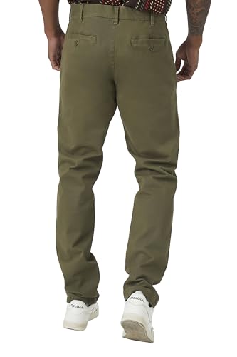 Forever 21 Men's Twill Mid-Rise Slim-fit Pants4