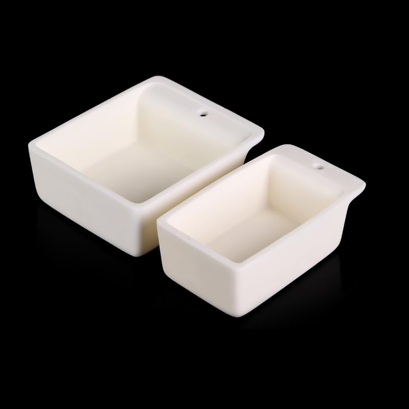 Alumine à 99% contre contamination chimique rectangle perforé haute température 60ml - 5