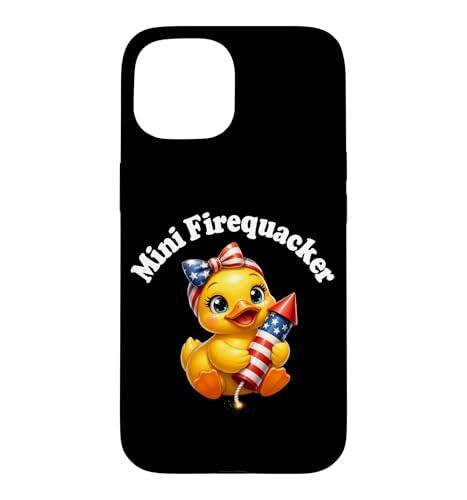 Mini Firequacker ���킢���A�q���̐Ԃ���� 7��4�� �č��Ɨ��L�O�� �X�}�z�P�[�X iPhone 15 �p