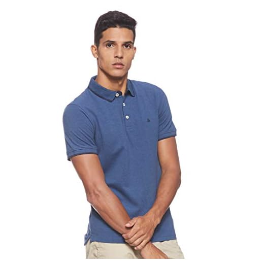 JACK & JONES Jjepaulos Polo SS Noos, Azul (True Navy Detail: Slim Fit), X-Large para Hombre