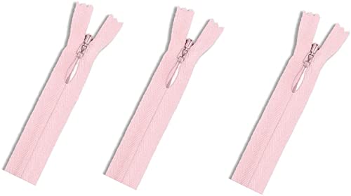 Fermeture éclair YKK invisible rose 513 pour couture de vêtements