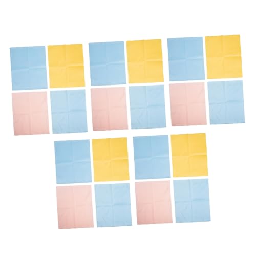 BESPORTBLE 20pcs Musical Instrument Cleaning Cloths Reusable for Piano Guitar Violin Soft Non-damaging Easy to Store Carry