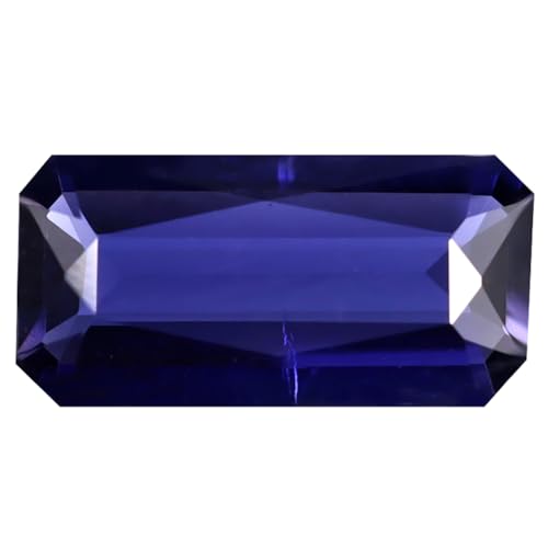 Iolite bleu vif de 0,96 ct, pierre naturelle pour bague de fiançailles sur mesure