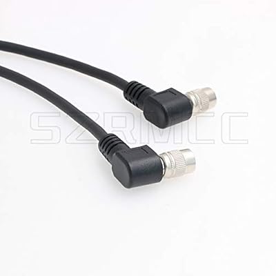 SZRMCC Right Angle Hirose 6 pin Female to Right Angle Hirose 6 pin Female Basler GigE CCD Industrial Camera Power I/O Extension Cable (Right Angle to Right Angle, 1m)
