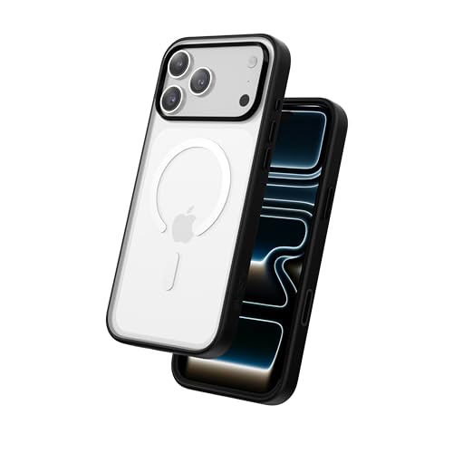 FLOLAB Surtect Tri-Fusion Magnetic for iPhone 17 Pro Max Case Protective Slim Design Magsafe Compatible Military Grade - Clear Matte Translucent