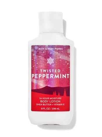 Bath and Body Works Gift Set of 10 oz Shower Gel and 8 oz Lotion (Twisted Peppermint) - Image 3