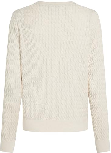 Pull Tommy Hilfiger CO CABLE FINE GG V NK LS SWT EU - vue 8