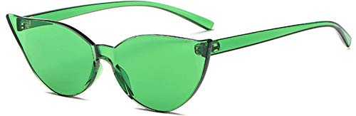 J&L Glasses Retro Gafas Para Hombres Mujeres Lente Coloreado Gafas, Gafas de Sol Unisex Adulto (Green) Cover