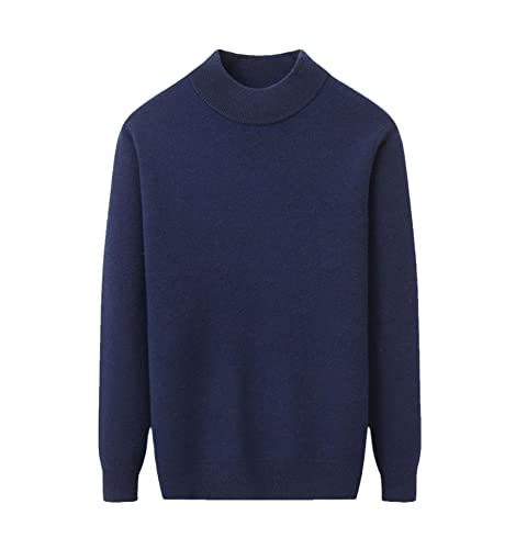 Pull hiver épais cachemire homme col montant pour affronter le froid avec style