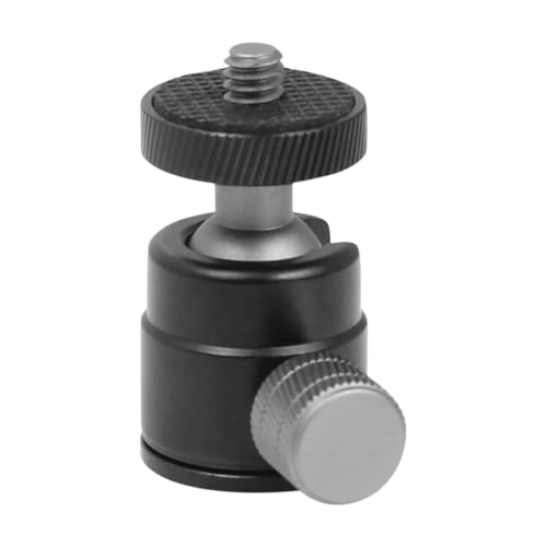 Mini soporte de bola de aluminio DIYEAH con tornillo para cámara y proyector estable de 2 piezas 4