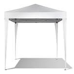 Outopee 2m x 2m Pop Up Canopy Tent, Outdoor Gazebo Folding Canopy with Carry Bag for Commercial Events, Party, Backyard BBQ, Camping, White