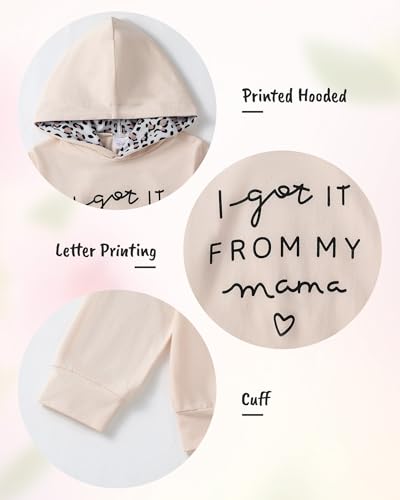 ZOEREA Toddler Girls Clothes Baby Outfits Letter Hoodie Sweatshirts Flower Sweatpants 2Pcs Tracksuit Fall Winter Clothing4