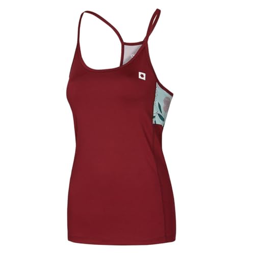 Camiseta de tirantes para mujer Ocun Artista Wine elástica con sujetador
