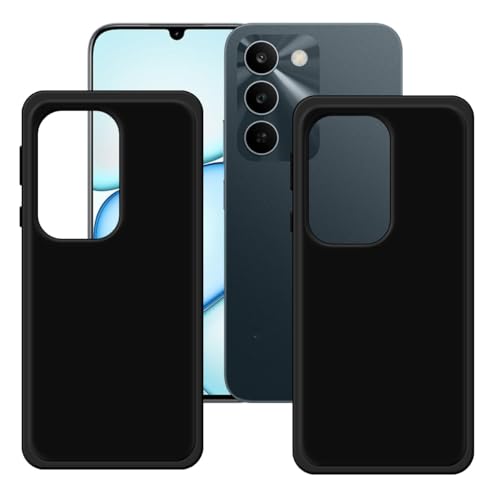 LCEHTOGYE �K�p Realme C83 5G�p�P�[�X�A�K�p Realme C83 5G (6,8")�ƌ݊����̂���2x�u���b�N�����^�\�t�gTPU�V���R���Q���P�[�X�ی�J�o�[