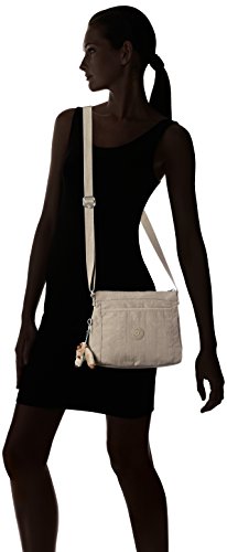 Kipling Moyelle, Bolso de hombro para Mujer, Gris (Warm Grey), 25x18x7 cm (B x H x T)