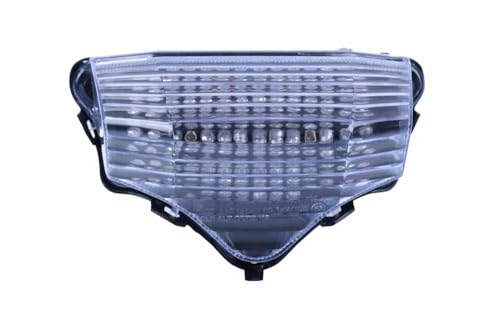 aVDB-moto LED Bremslicht/Rücklicht kompatibel mit YAMAHA FAZER 600 FZ6-S S1/S2 2004-14 Plug & Play mit integrierten Blinkern (Klar)
