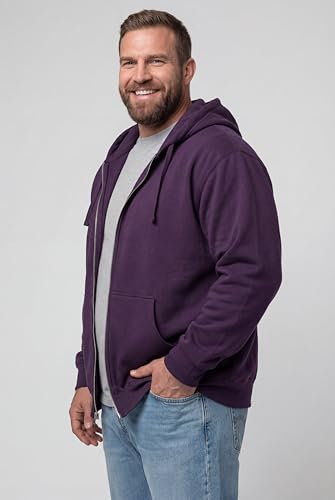 Image of KingSize Men's Big & Tall Fleece Zip-front Hoodie Jacket