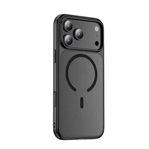 Coque iPhone 17 Pro noire magnétique mate antichoc et transparente
