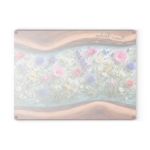 Tabla de cortar rectangular personalizada en vidrio 38x28 cm miniatura 5