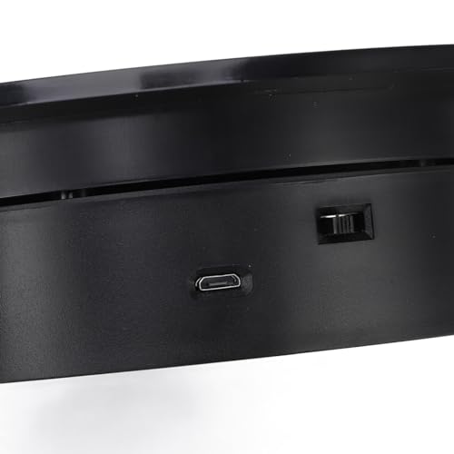 Image of Motorized Rotating Di Stand, USB Battery ed Turntable, Low Noise Stand with Mirrored , 8.8lb Load Bea for Photography Product Show Live Broadcast
