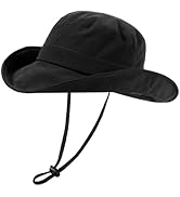 Waterproof Bucket Hats for Women Men Foldable Brim UPF 50+