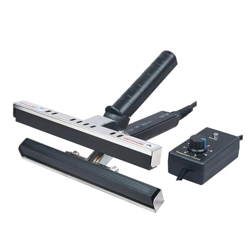Sellador de calor de mano con tapón de fugas, longitud de sellado de 200 mm ~ 400 mm, temperatura de 0 a 300 °C, calefacción de doble cara para papel de aluminio, papel kraft, bolsas de Mylar