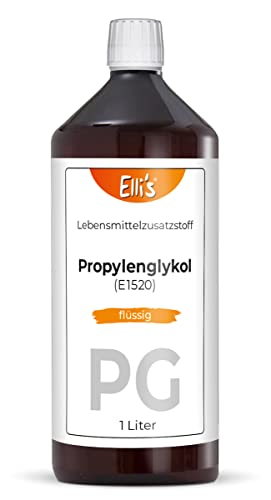 Propylenglykol (PG) – (E1520) – Ellis Lebensmittelzusatz für Lebensmittel und Kosmetika – Konservierungs und Trägermittel (500ml)
