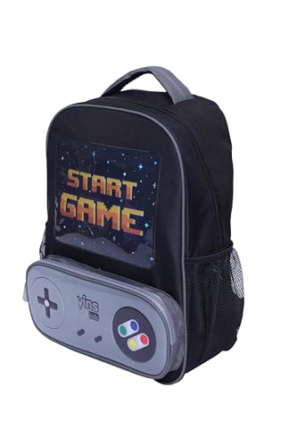 Mochila De Coastas Escolar Infantil Star Game 16' Yins YS42198 (Preto)
