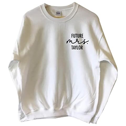 Personalized Engagement gift future mrs sweatshirt bride to be custom bridal gift Jumper White Cover