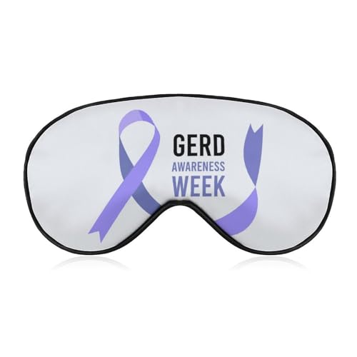 GERD Awareness Ribbon Sleep Eye Mask for Travel & Meditation